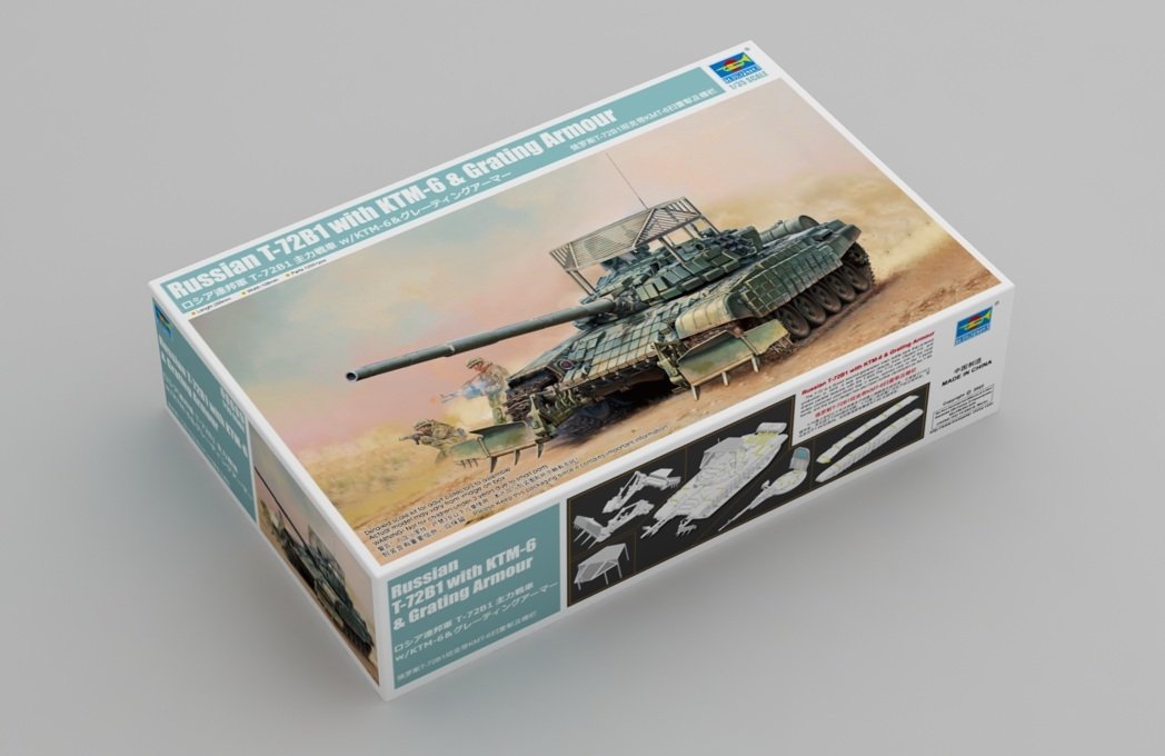 Trumpeter 09609 Char russe T-72B1 avec KTM-6 et blindage à grille 1/35 – image 2