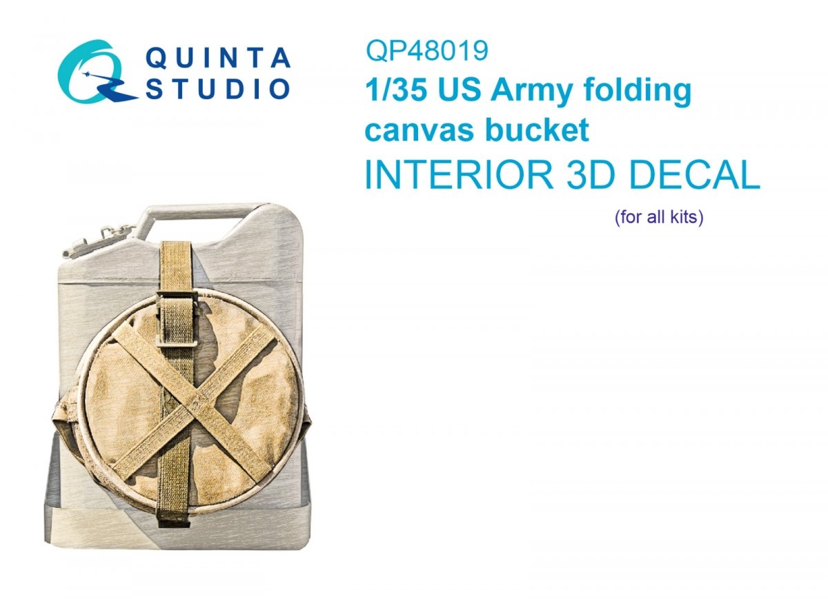 Quinta Studio QP48019 Seau pliable en toile de l'armée américaine (Tous les kits) 1/48