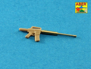 Aber 35L-221 Set of barrels for US M16A1 or M231 5,56mm gun barrels x 6 pcs. 1/35 – immagine 3