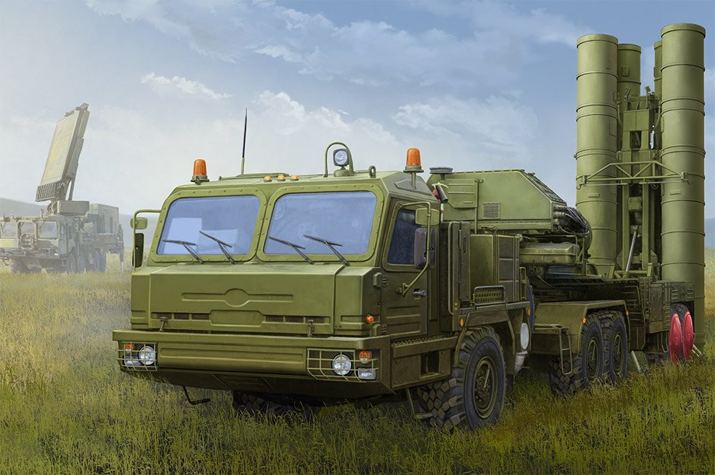 Hobby Boss 85517 Russian BAZ-64022 with 5P85TE2 TEL S-400 1/35