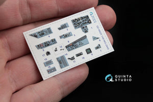 Quinta Studio QD48025 MiG-29AS (Slovak AF version) 3D-Printed &amp;amp; coloured Interior on decal paper (for GWH kits) 1/48 – zdjęcie 4
