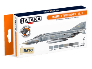 Hataka HTK-CS61 Ensemble de peinture moderne Luftwaffe vol. 3 (6x17ml)