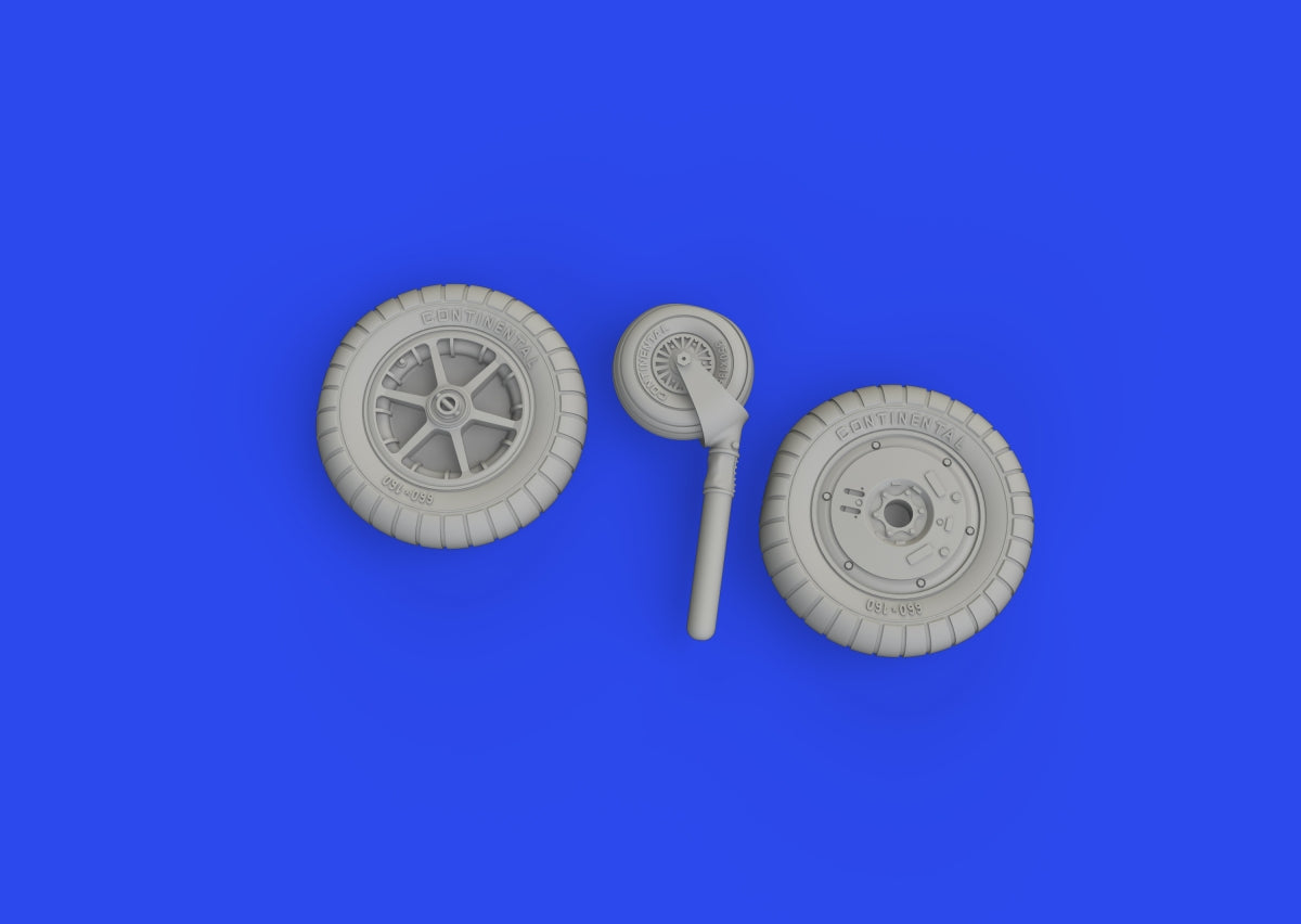 Eduard 672341 Bf 109G-2/ G-4 wheels for bulged wings PRINT Eduard 1/48 – Bild 5