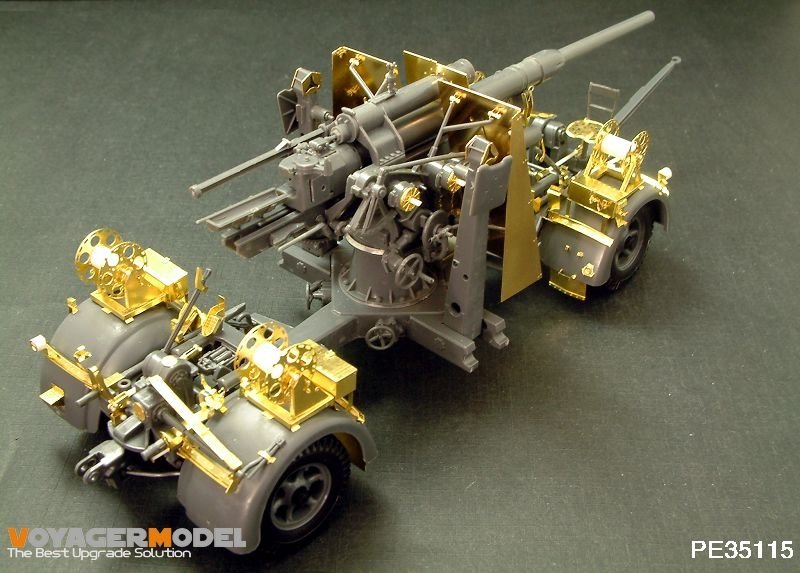 Voyager Model PE35115 88mm FLAK 36/37 wih Zundapp (For TAMIYA 35017/35283) 1/35 – immagine 2