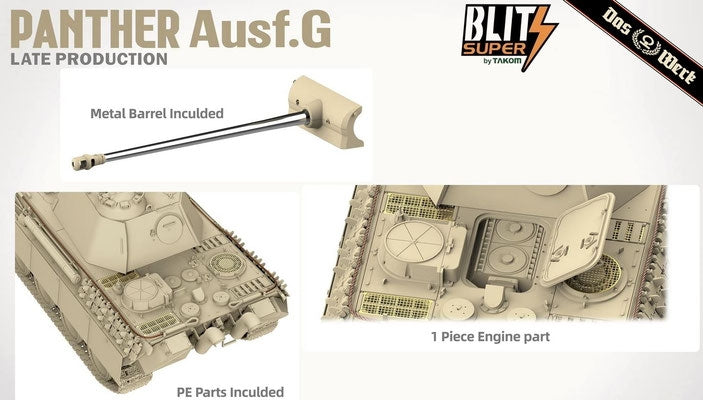 Das Werk DW35041 Panther Ausf.G Late Production SUPER BLITZ 1/35 – immagine 8