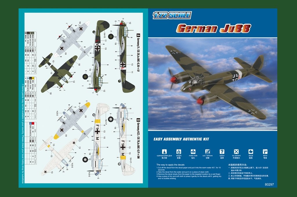 Hobby Boss 80297 German Ju88 1/72 – immagine 2