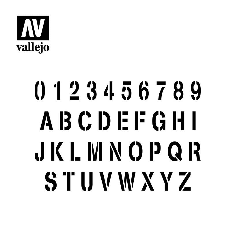 Vallejo ST-LET002 Stamp Font 1/35 – imagen 2