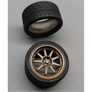 Yamamoto YMPRIM17 Work Emotion XD9 18 Inch + Tyres Pro Kit 1/24 – zdjęcie 3