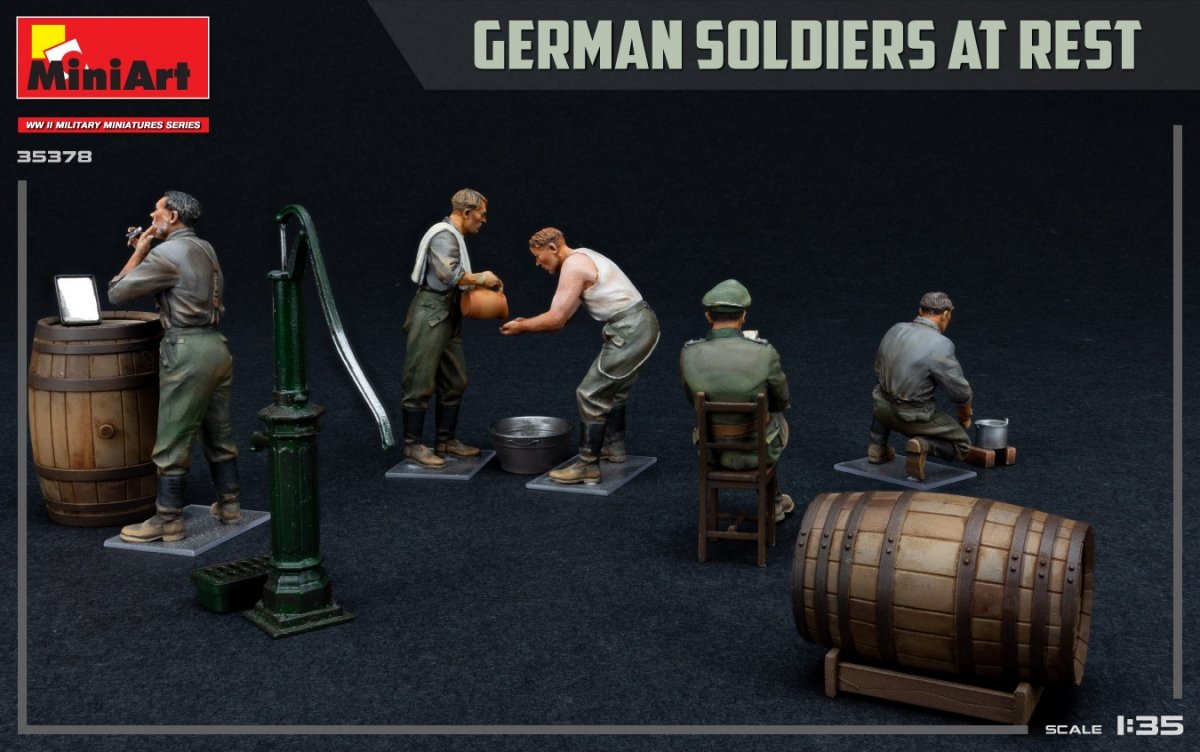 MiniArt 35378 GERMAN SOLDIERS AT REST. SPECIAL EDITION 1/35 – immagine 5