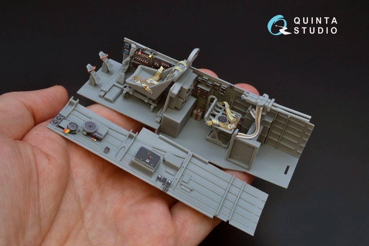 Quinta Studio QD32087 Ju87 D/G 3D-Printed &amp;amp; colored Interior on decal paper (Trumpeter) 1/32 – image 7