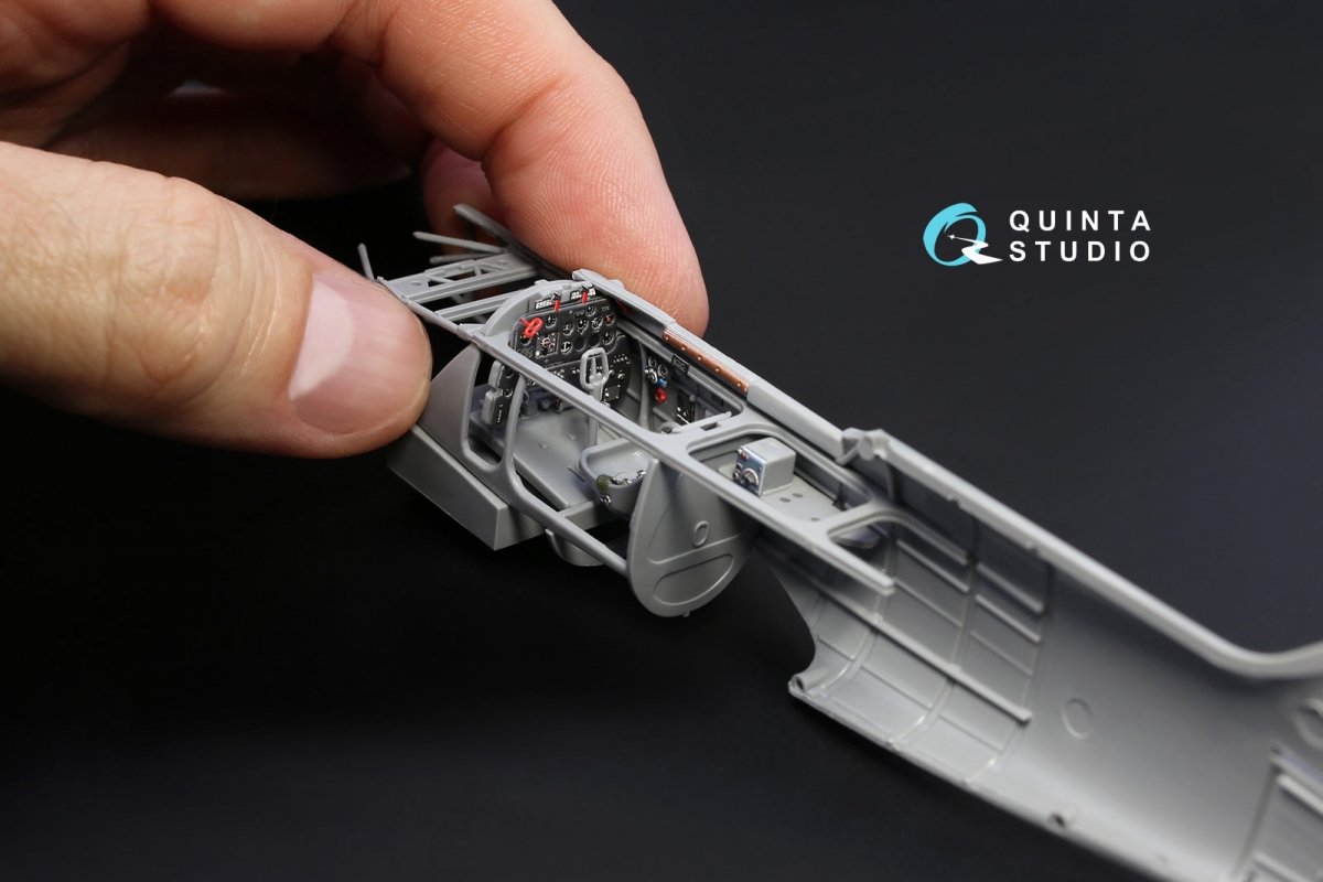Intérieur imprimé en 3D et coloré sur papier décalcomanie Quinta Studio QD48066 La-5FN (pour kit Zvezda) 1/48 – image 4