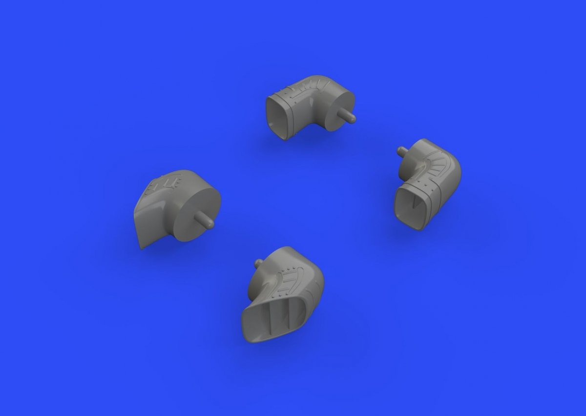 Eduard 648267 Harrier GR Mk.7/9 exhaust nozzles EDUARD, HASEGAWA 1/48 – zdjęcie 2