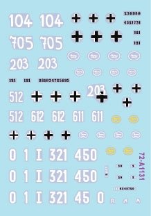 Star Decals 72-A1131 Windhund # 3. Panther Ausf G from Pz-Reg. 16 and Pz-Brigade 111, and PzKpfw IV Ausf J from 116. Pz Div. Windhund 1/72 – Bild 2