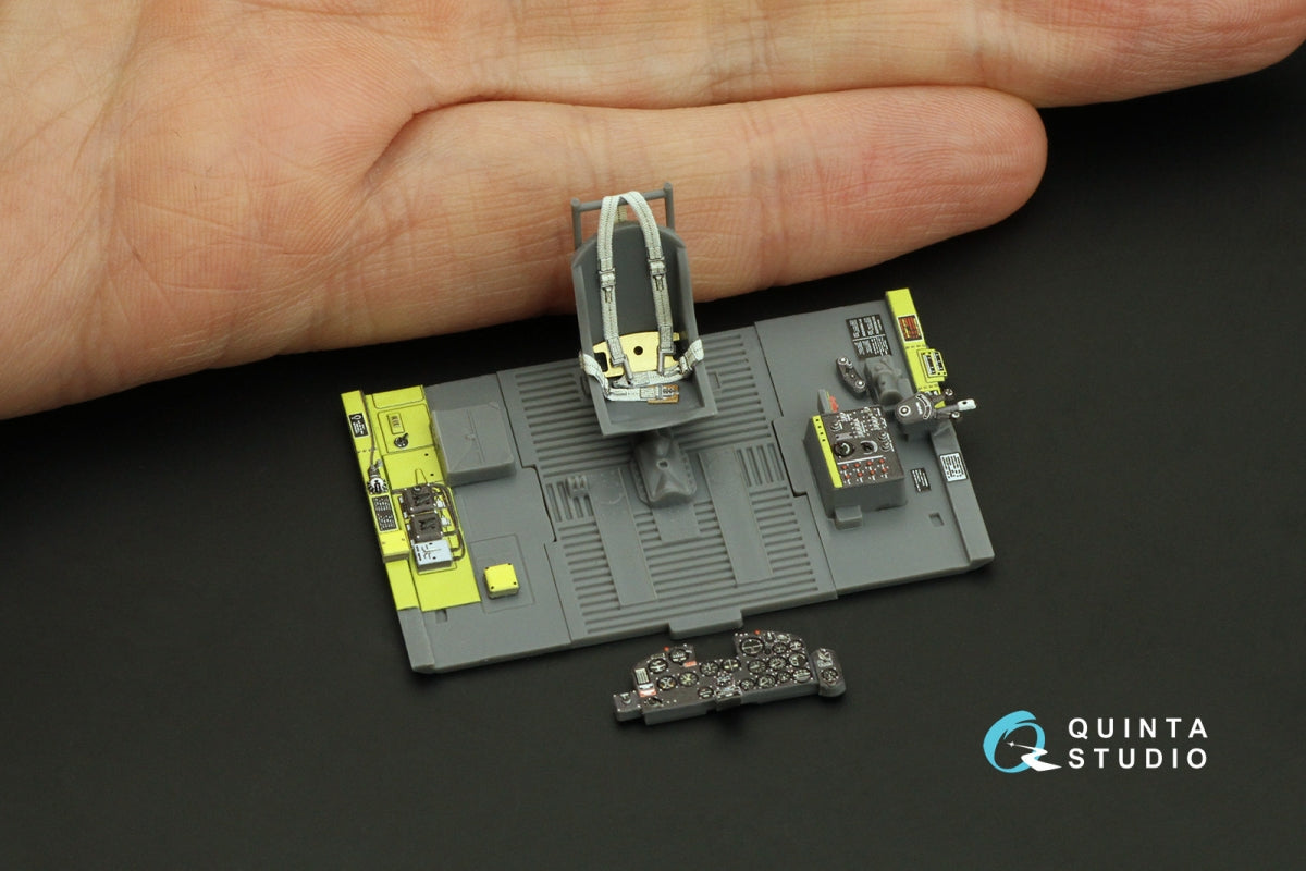 Quinta Studio QD48443 P-47B Thunderbolt 3D-Printed colored Interior on decal paper (Dora Wings) 1/48 – image 6