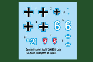 Hobby Boss 83805 German Pzkpfw.I Ausf.F (VK18.01) Late 1/35 – immagine 4