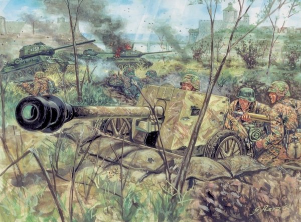 Italeri 6096 German PAK-40 Anti-Tank Gun w/ Crew 1/72