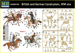 Master Box 35184 British and German Cavalrymen, WWI era – Bild 3