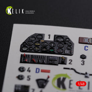 KELIK K48086 P-40N interior 3D decals for Academy kit 1/48 – Bild 2