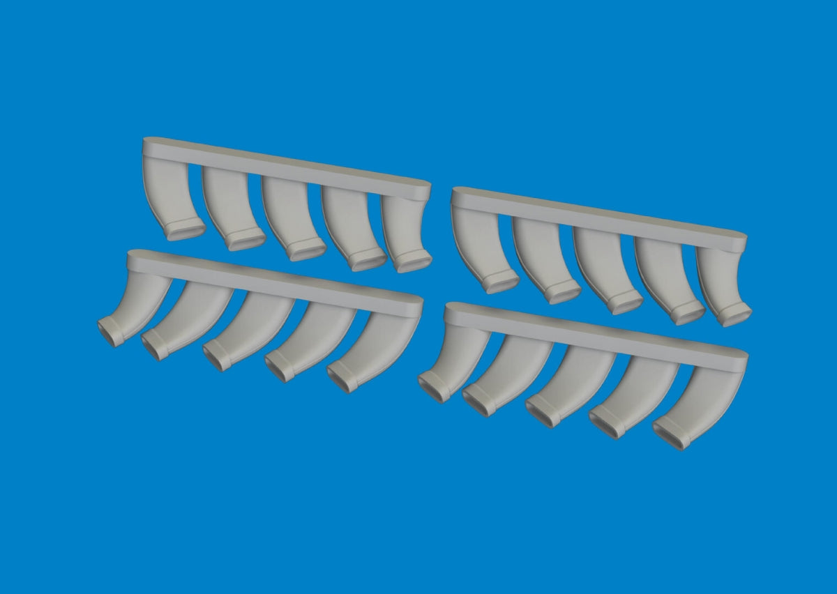 Eduard 6481073 Mosquito exhaust stacks PRINT TAMIYA 1/48 – Bild 3