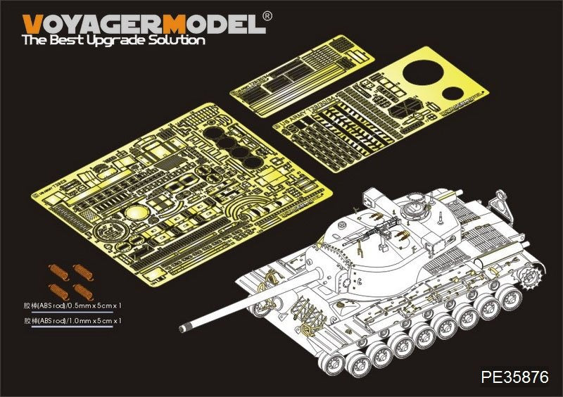 Maquette Voyager PE35876 Char super-lourd américain T-29E3 de la Seconde Guerre mondiale pour TAKOM au 1/35