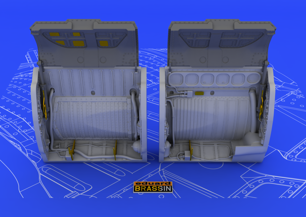Eduard 648049 MiG-21 wheel wells 1/48 (EDUARD) – zdjęcie 4