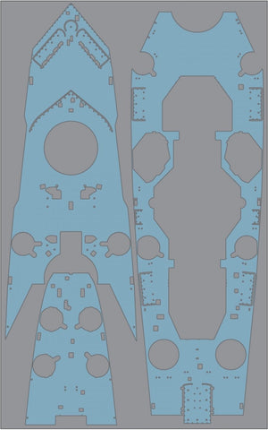 Pontos 35022WD1 French Navy Richelieu Wooden Deck set 1/350