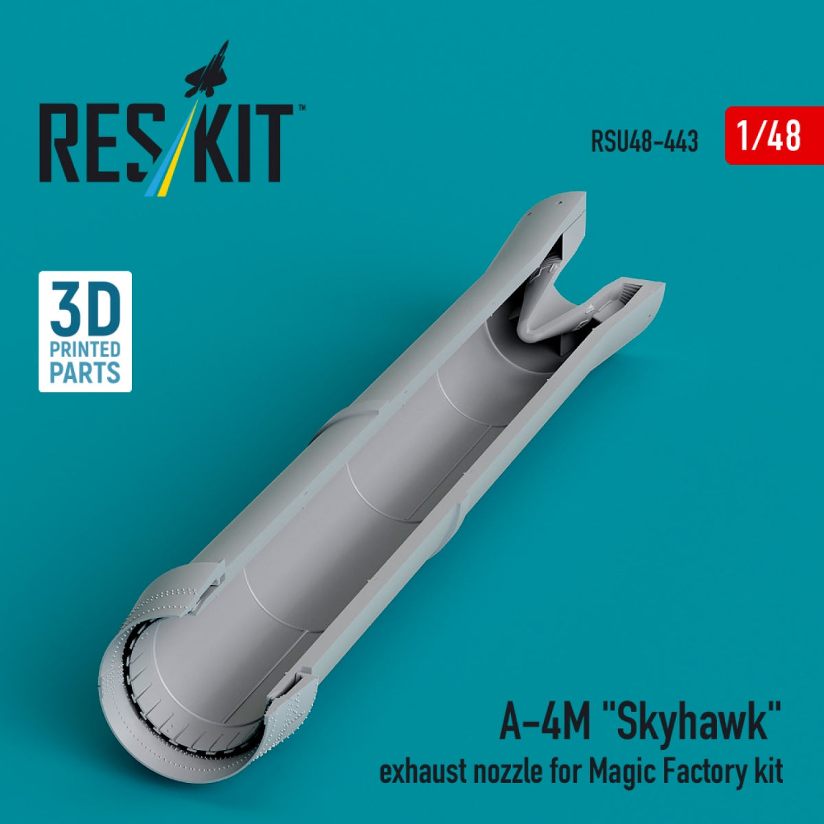 RESKIT RSU48-0443 A-4M &amp;quot;Skyhawk&amp;quot; exhaust nozzle for Magic Factory kit (3D Printed) 1/48 – Bild 2