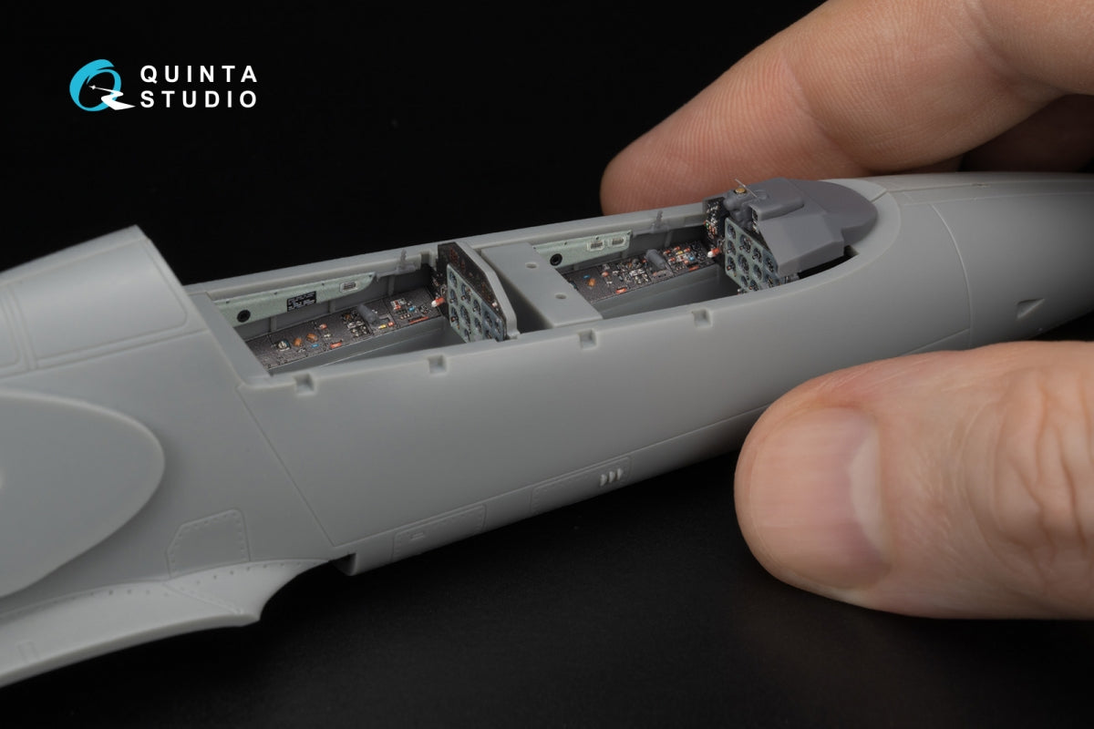 Quinta Studio QD+48603 L-39ZA 3D-Printed &amp; coloured Interior on decal paper ( Trumpeter )( with 3D-printed resin parts ) 1/48