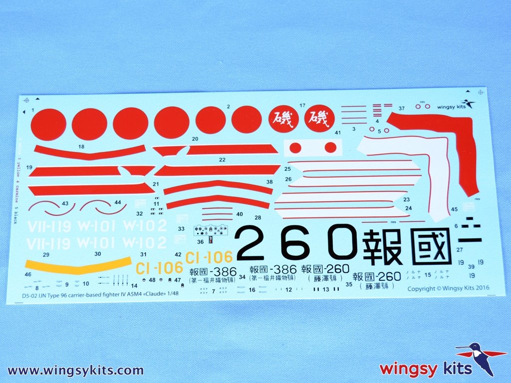 Wingsy Kits D5-02 IJN Type 96 carrier-based fighter IV A5M4 “Claude” 1/48 – zdjęcie 11