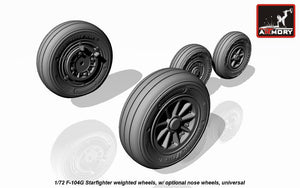 Armory Models AW72312 F-104G Starfighter wheels w/ optional nose wheels 1/72 – Bild 3