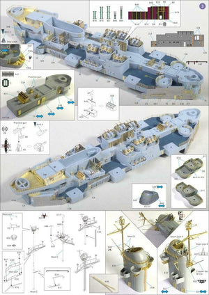 Very Fire 350009 Uss missouri (BB-63) Detail Up Set (Very Fire 350903,350909) 1/350 – immagine 2