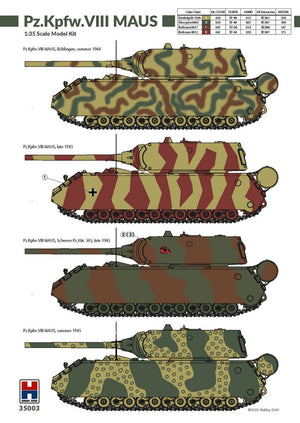 Hobby 2000 35003 Pz.Kpfw. VIII MAUS ( TAKOM + CARTOGRAF ) 1/35 – immagine 2