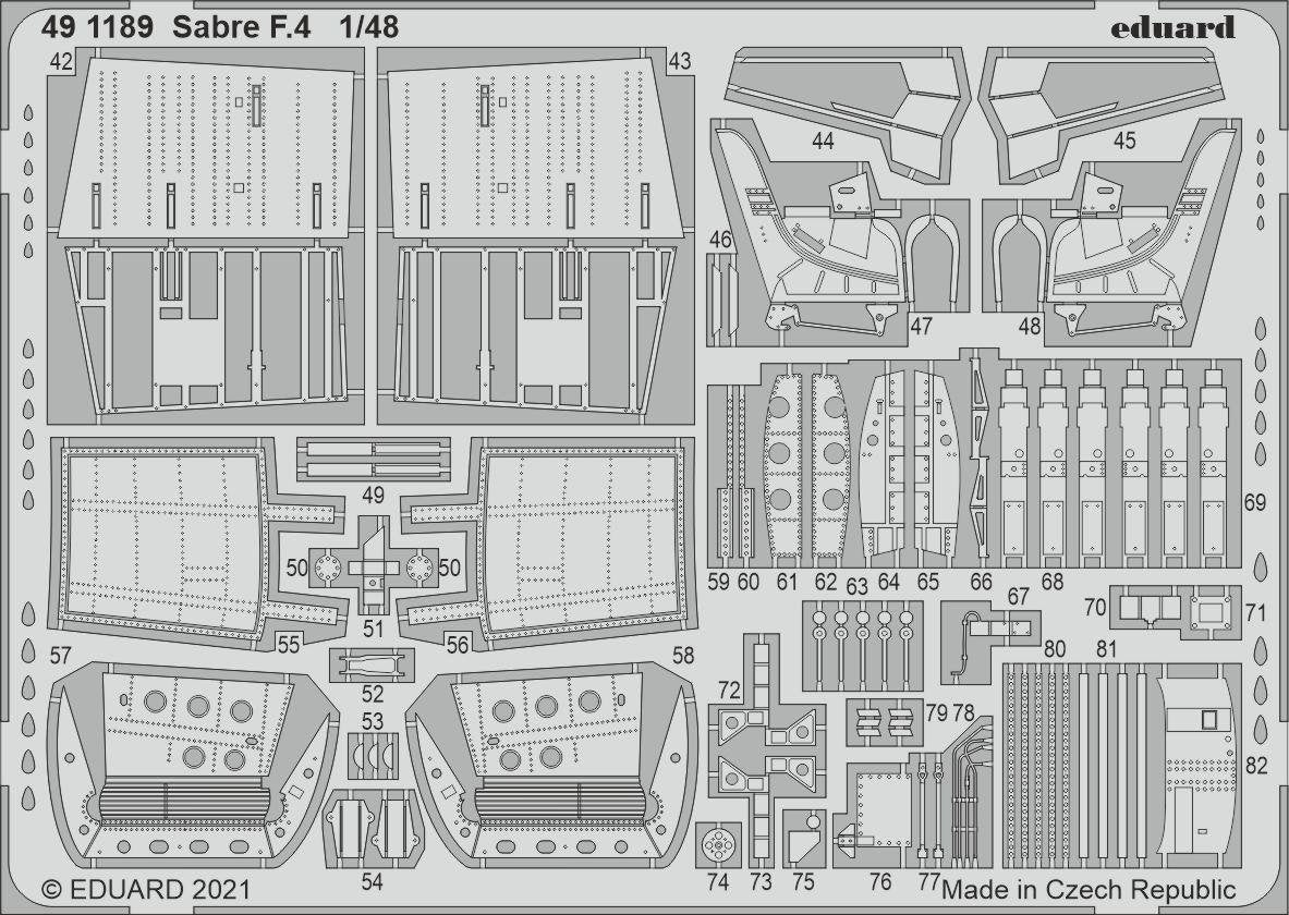 Eduard 491189 Sabre F.4 AIRFIX 1/48 – immagine 2