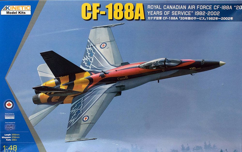Kinetic K48079 CF-188A 20 ans de service RCAF 1/48