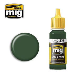 AMMO of Mig Jimenez 0238 FS 34092 MEDIUM GREEN 17ml