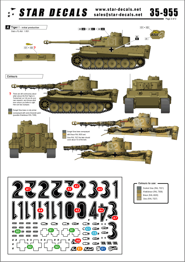 Star Decals 35-955 Afrika Tigers 2 1/35 – immagine 2