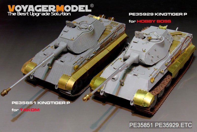Voyager Model PE35929 WWII German King Tiger (Porsche Turret) For HOBBYBOSS 84530 1/35 – Bild 18