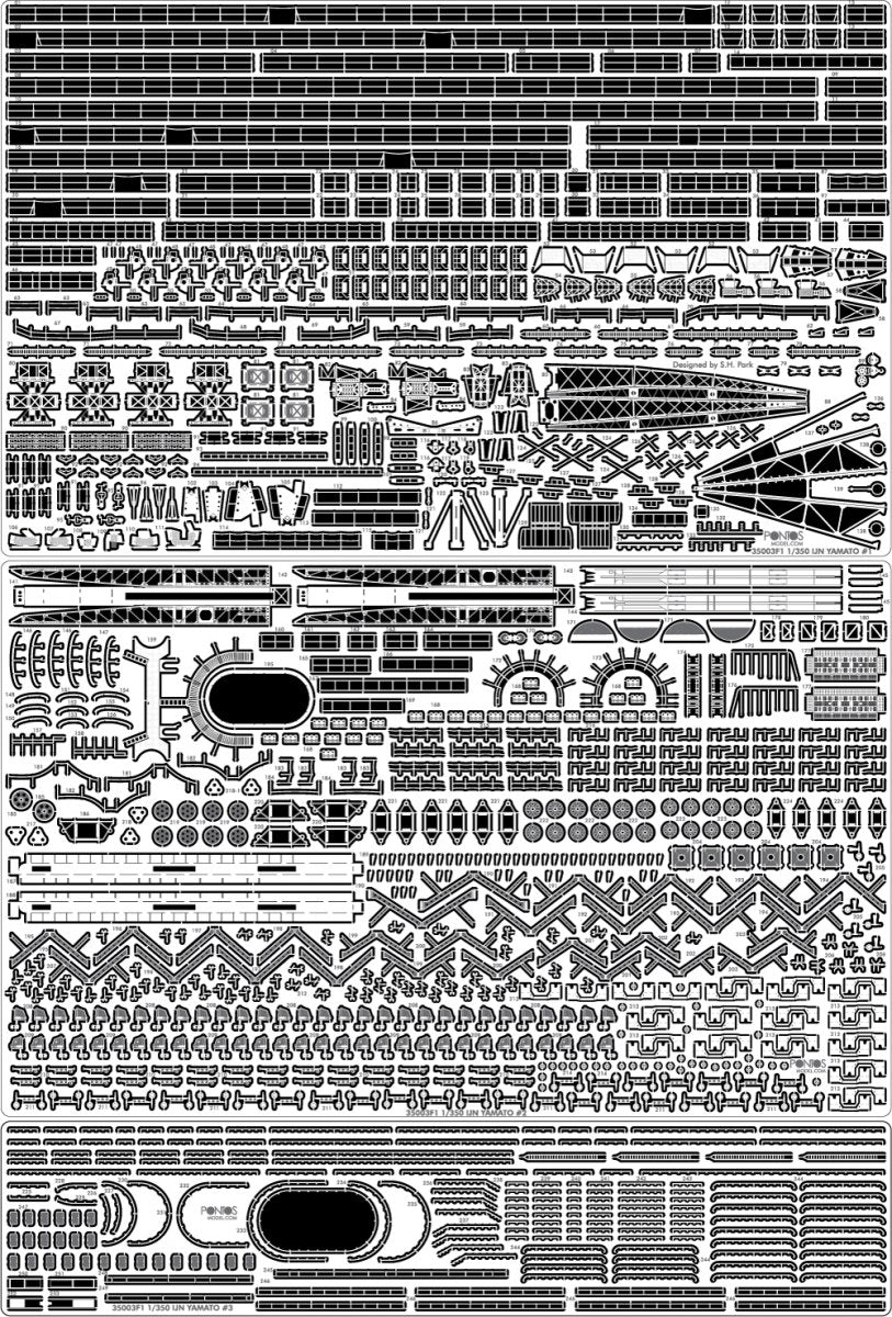 Pontos 35003F1 IJN Yamato Detail Up Set 1/350 – immagine 5