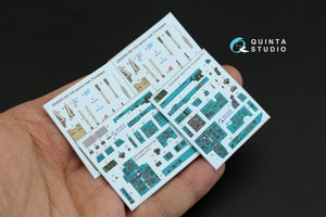 Intérieur coloré imprimé en 3D sur papier décalcomanie Quinta Studio QD48447 MiG-21UM (Trumpeter) 1/48  – image 2