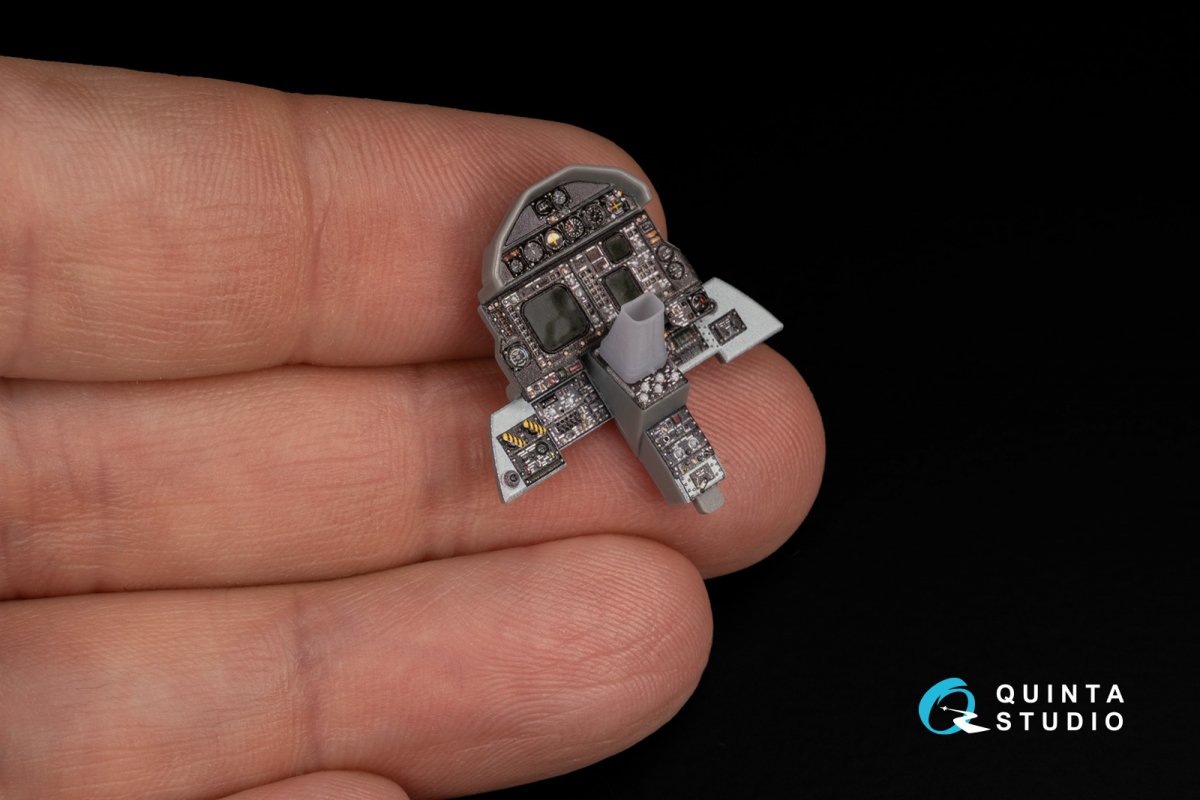 Quinta Studio QD+48341 F-4G early 3D-Printed &amp;amp; coloured Interior on decal paper (Meng) (with 3D-printed resin parts) 1/48 – immagine 17