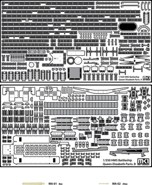 MK1 Design MD-35026 Queen Elizabeth DX Pack 1/350 – immagine 2
