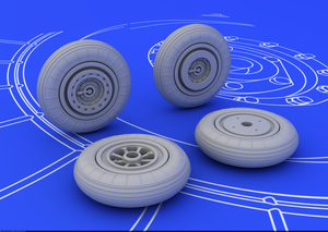 Eduard 672007 MiG-15 wheels 1/72 (EDUARD) – imagen 2