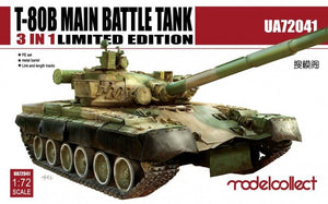 Modelcollect UA72041 T-80B Main Battle Tank 3 in 1 1/72