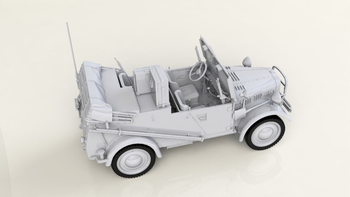 ICM 35583 le.gl.Einheitz-Pkw Kfz.2, WWII German Light Radio Communication Car 1/35 – Bild 4