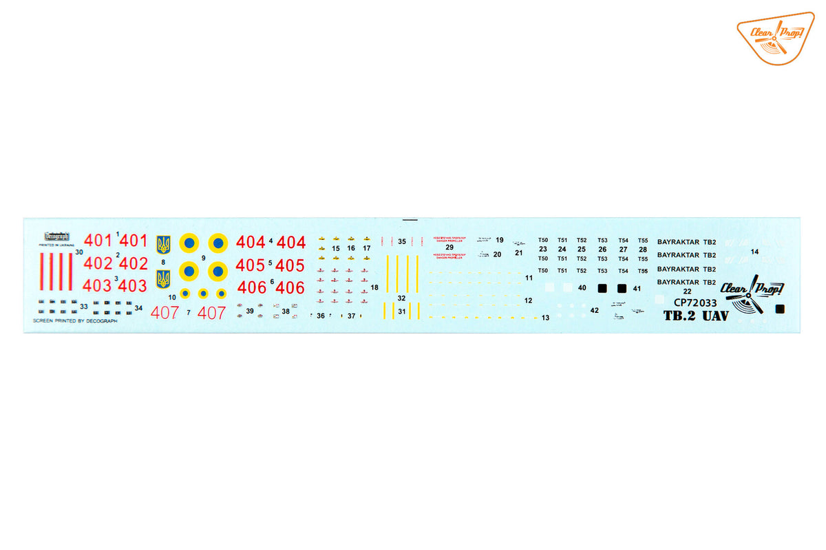Clear Prop! CP72033 TB.2 UAV Ukrainian Air Force 1/72 – immagine 14