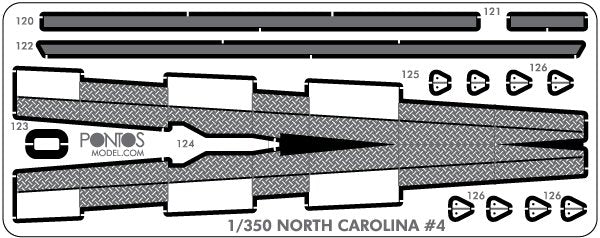 Pontos 35024WD1 USS BB-55 North Carolina Wooden Deck set 1/350 – Bild 2