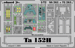 Eduard 73261 Ta 152H 1/72 DRAGON – imagen 2