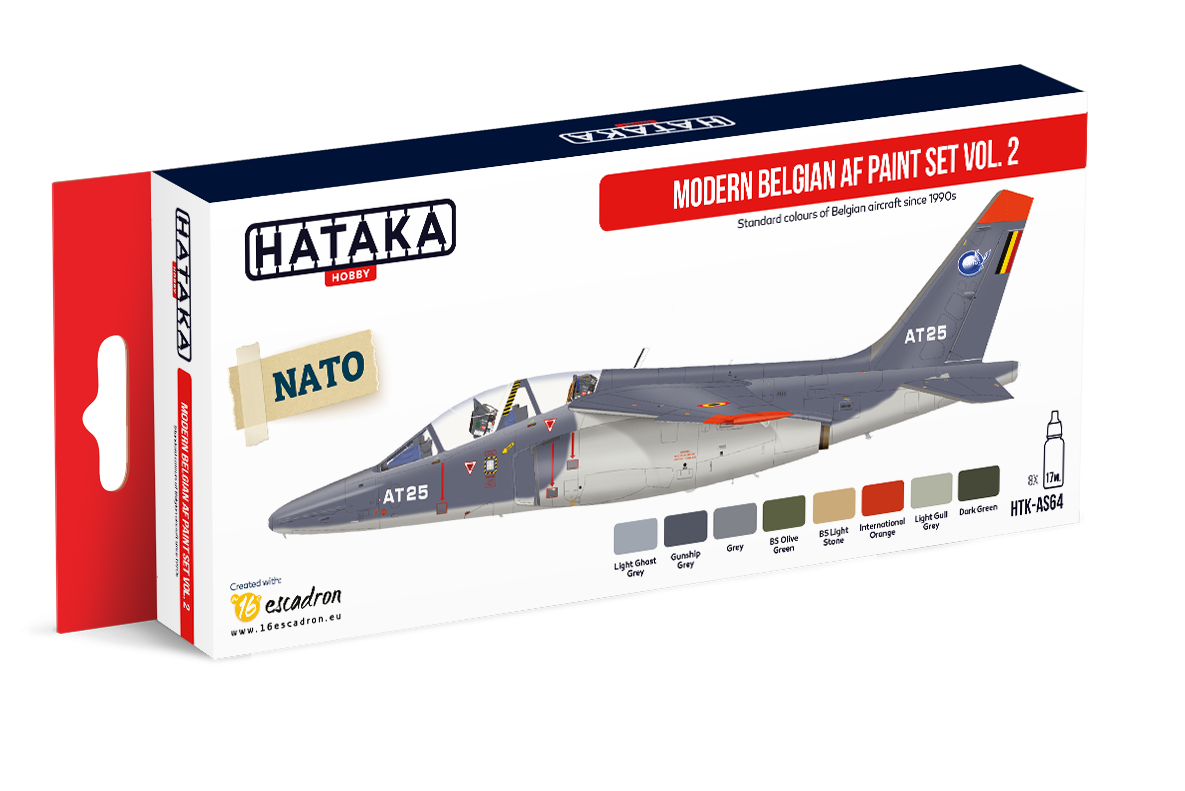 Hataka HTK-AS64 Modern Belgian AF paint set vol. 2 – Bild 2