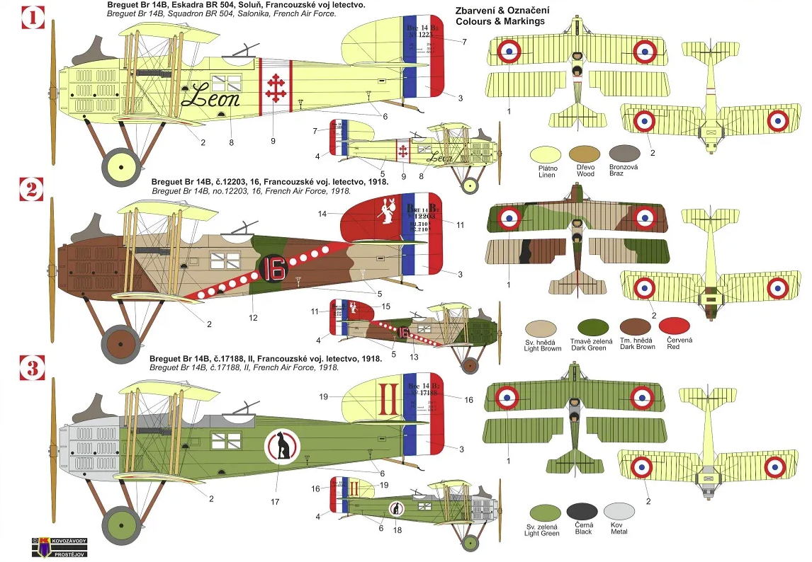 Kovozavody Prostejov KPM0322 Breguet Bre-14B 1/72 – imagen 2