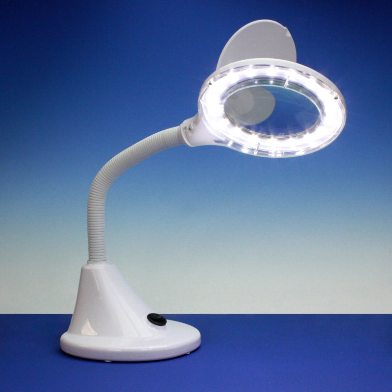 Lightcraft LC8082LED-EU LED Compact Flexi Magnifier Lamp (EU Plug) / Kompaktowa Giętka Lampka Powiększająca LED – zdjęcie 4